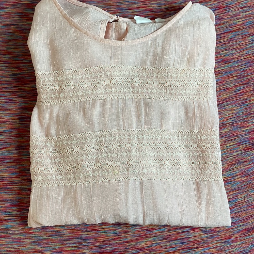GAP BLUSH PINK LONG SLEEVE SIZE XL